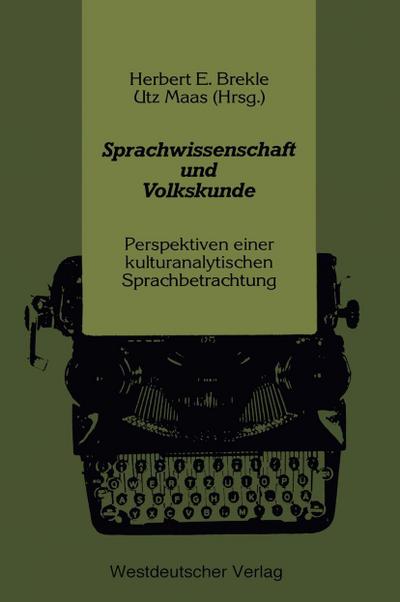 Sprachwissenschaft und Volkskunde