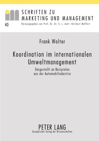 Koordination im internationalen Umweltmanagement