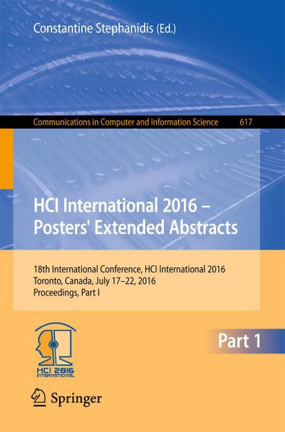 HCI International 2016 - Posters’ Extended Abstracts