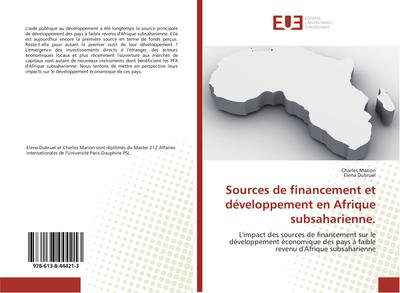 Sources de financement et développement en Afrique subsaharienne.