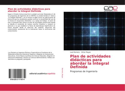Plan de actividades didácticas para abordar la Integral Definida