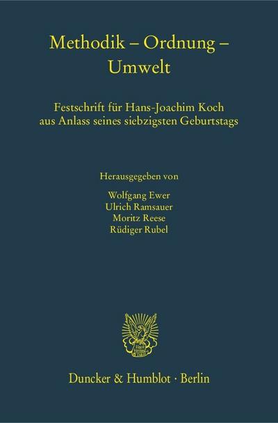 Methodik - Ordnung - Umwelt.