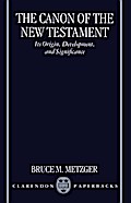 The Canon of the New Testament