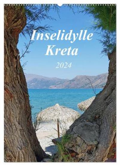 Inselidylle Kreta (Wandkalender 2024 DIN A2 hoch), CALVENDO Monatskalender