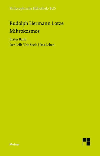 Mikrokosmos - Rudolph Hermann Lotze