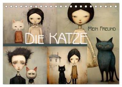 Die Katze - mein Freund (Tischkalender 2026 DIN A5 quer), CALVENDO Monatskalender