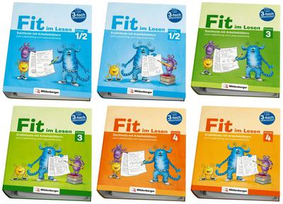Paket - Fit im Lesen - Komplettbezug. Arbeitsblätter zum Lesetraining und Leseverständnis Klasse 1 - 4