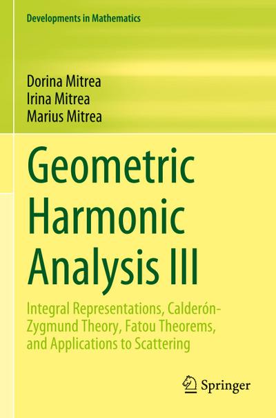 Geometric Harmonic Analysis III