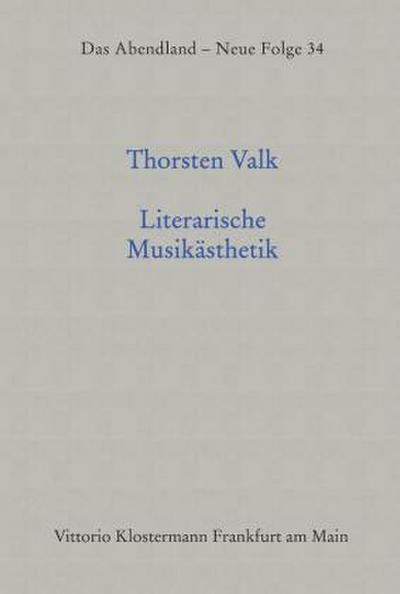 Literarische Musikästhetik