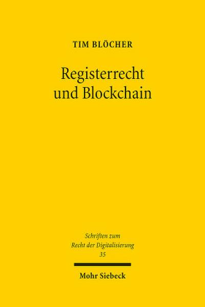 Registerrecht und Blockchain