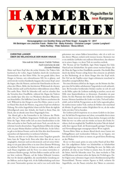 Hammer + Veilchen Nr. 12