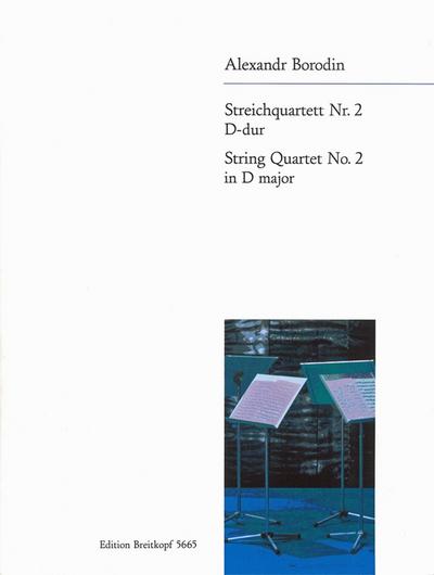 Streichquartett D-Dur Nr.2für 2 Violinen, Viola und Violoncello