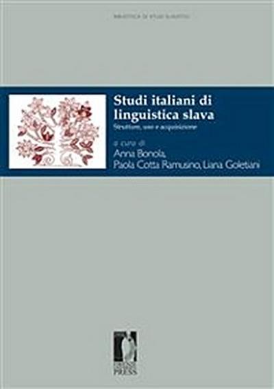 Studi italiani di linguistica slava