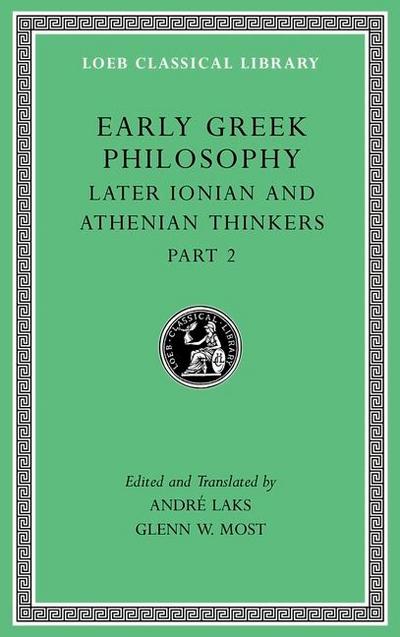 Early Greek Philosophy, Volume VII