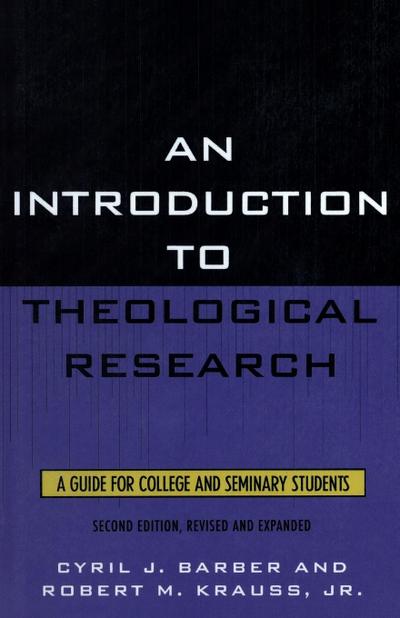 Introduction To Theological Research