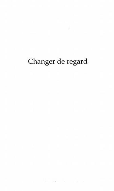 Changer de regard