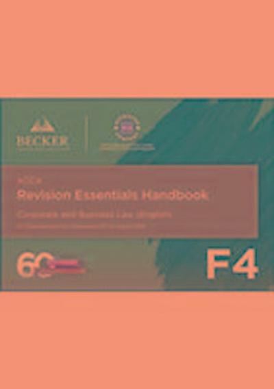 ACCA Approved - F4 Corporate & Business Law (Eng) (September 2017 to August 2018 Exams)