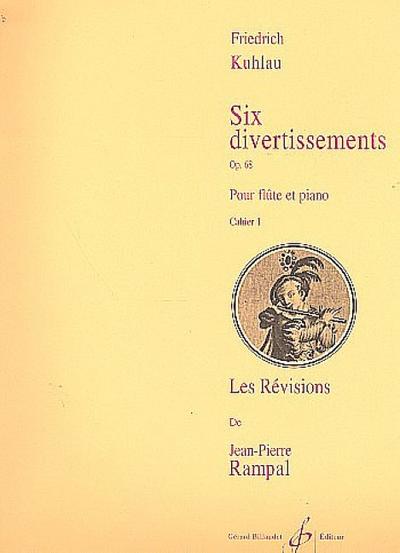 6 divertissements op.68 vol.1pour flûte et piano