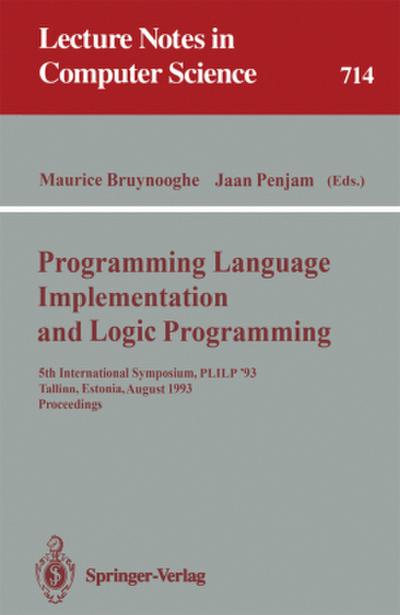 Programming Language Implementation and Logic Programming