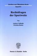 Rechtsfragen der Sportwette.