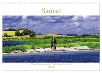 Samsø ¿ Dänische Kattegatinsel im Herzen des Königreiches (Wandkalender 2024 DIN A2 quer), CALVENDO Monatskalender