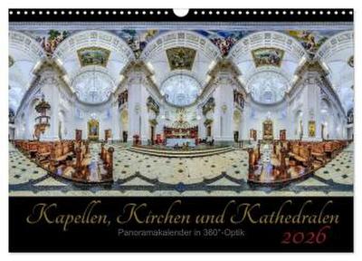 Kapellen, Kirchen und Kathedralen 2026 (Wandkalender 2026 DIN A3 quer), CALVENDO Monatskalender