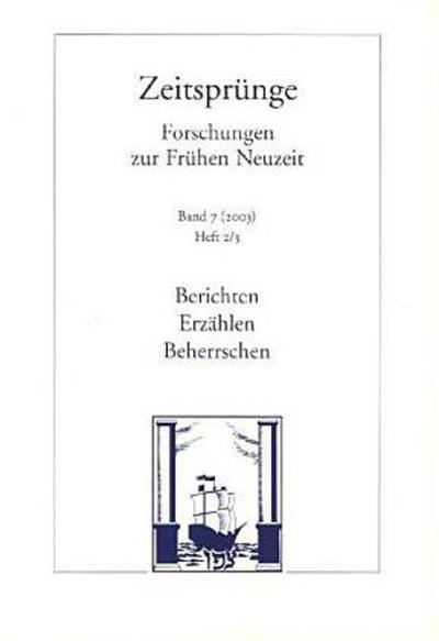 Zeitsprünge Berichten, Erzählen, Beherrschen