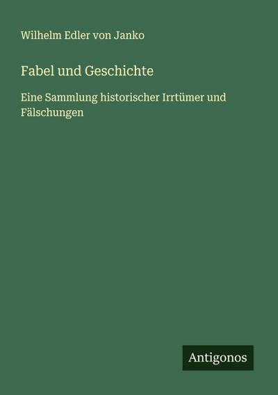 Fabel und Geschichte