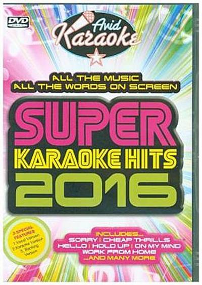 Super Karaoke Hits 2016, 1 DVD