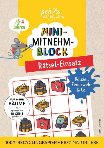 Mini-Mitnehm-Block Rätsel-Einsatz