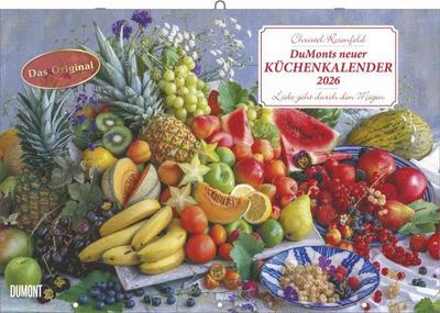 DUMONTS neuer Küchenkalender 2026 - Broschürenkalender - mit Rezepten und Gedichten - Format 42 x 29 cm