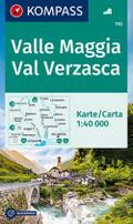 Valle Maggia - Val Verzasca 110 GPS wp kompass: Wandelkaart 1:40 000
