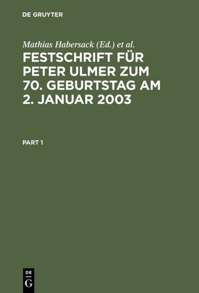 Festschrift für Peter Ulmer