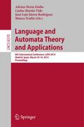 Language and Automata Theory and Applications