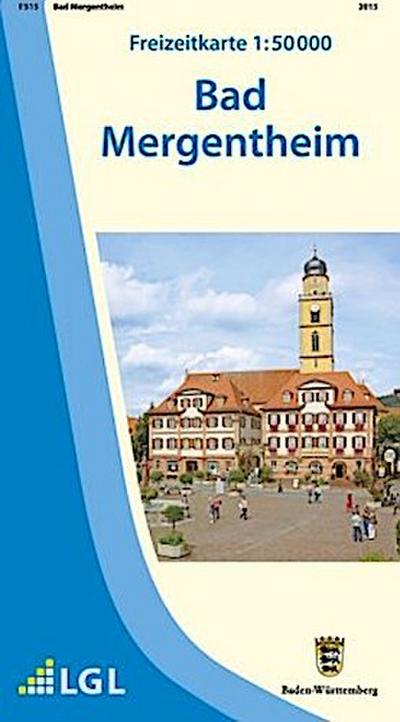 Topographische Freizeitkarte Baden-Württemberg Bad Mergentheim