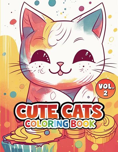 Cute Cats Coloring Book