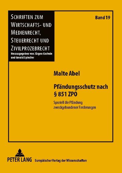 Pfändungsschutz nach § 851 ZPO