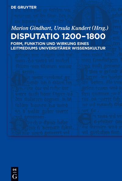 Disputatio 1200-1800