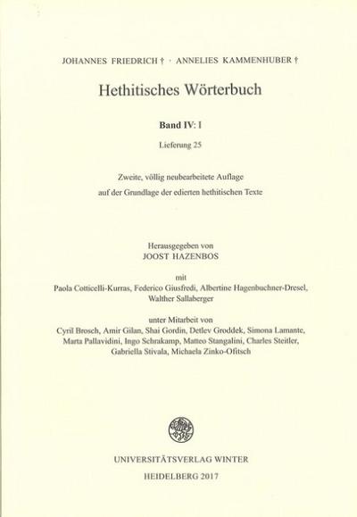Hethitisches Wörterbuch