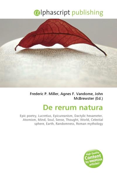 De rerum natura - Frederic P. Miller