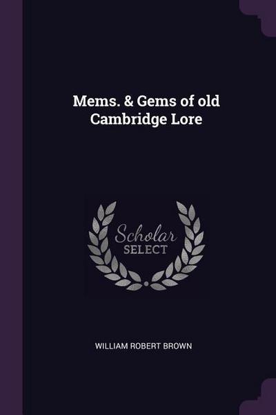 MEMS & GEMS OF OLD CAMBRIDGE L