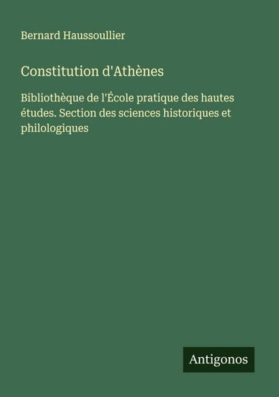 Constitution d’Athènes