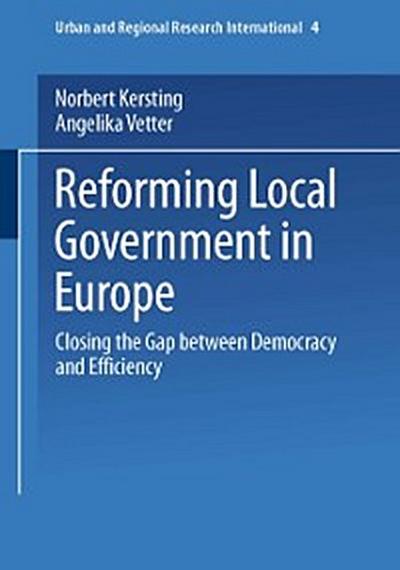 Reforming Local Government in Europe