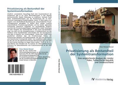 Privatisierung als Bestandteil der Systemtransformation