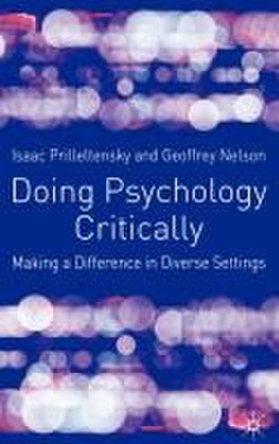 Doing Psychology Critically