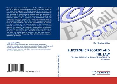 ELECTRONIC RECORDS AND THE LAW - Mary Rawlings-Milton