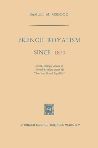 French Royalism Since 1870