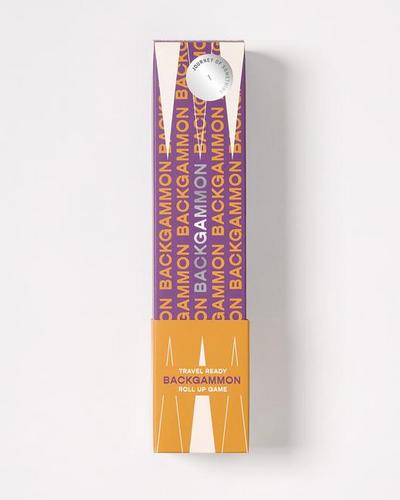 Portable Backgammon Set - Colourful Roll-Up Board with Dice & Token Storage - Game for Travel & Home