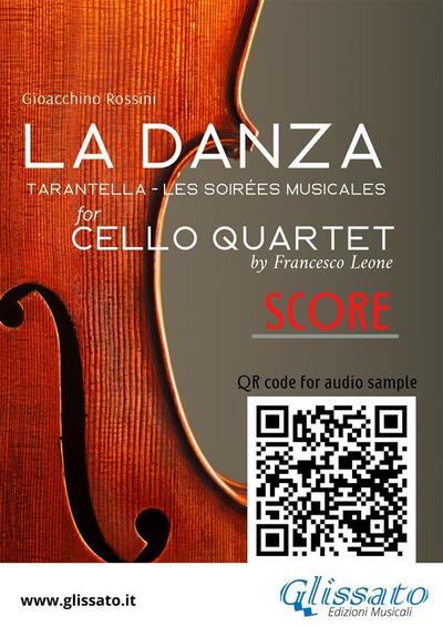 Cello Quartet Score "La Danza" tarantella by Rossini