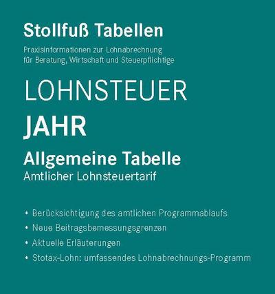 Tabelle, Lohnsteuer 2026 Jahr